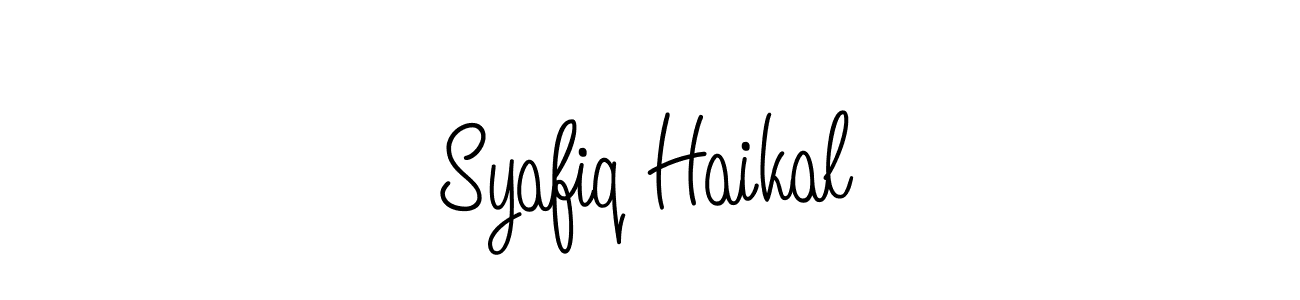 It looks lik you need a new signature style for name Syafiq Haikal. Design unique handwritten (Angelique-Rose-font-FFP) signature with our free signature maker in just a few clicks. Syafiq Haikal signature style 5 images and pictures png
